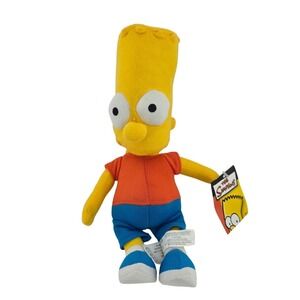 The Simpsons‎ Bart Simpson 10in Plush Doll 2005 Nanco Toy